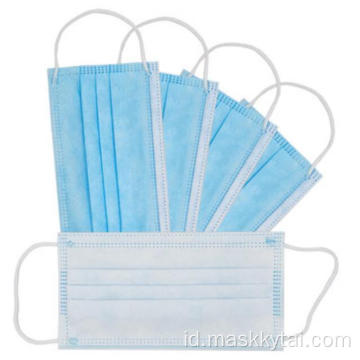 GB2626-2006 Masker Pelindung Wajah Sekali Pakai Profesional Masker Wajah Sekali Pakai 3ply Tahan Debu Non-woven